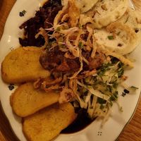 Seitan Ente, Klöße, Rotkohl at Moment in Prague