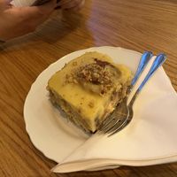 Cinnamon roll   at Moment in Prague