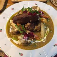 Traditional Czech dish done vegan to perfection. at Moment in Prague