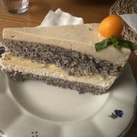 Lemon and poppyseed cake  at Moment in Prague