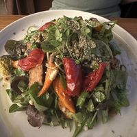 Roasted broccoli salad  at Moment in Prague