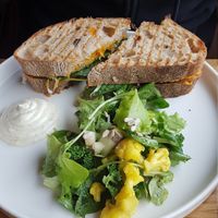 Pumpkin pesto sandwich (the tempeh was the best!) at Moment in Prague