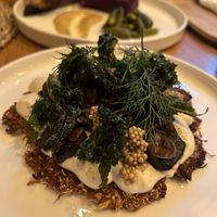 Sauerkraut pancake  at Moment in Prague