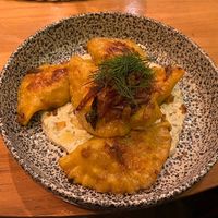 Mushroom pirogy  at Moment in Prague