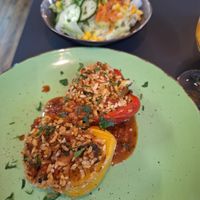Vegane gefüllte Paprika at Paradies to go in Liestal