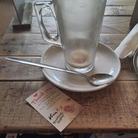 Latte at Chestnuts Coffee Shop in Oadby