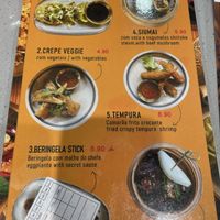 Menú  at SOYA Thai Express in Lisbon