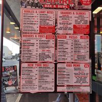 Menu at Captain Kids Coffee Lounge  in Skegness