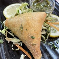 vegetable samosa  at Maharani Restaurant in Lourinha