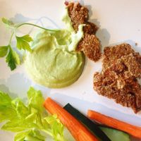 vegan cashew spread and house-made onion crackers at Sip Organic Juice Bar - Eastown in Grand Rapids
