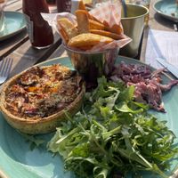Mediterranean tart Vegan  at The Fox - Excel in East London