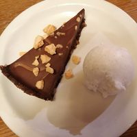Praline tart at Whistling Wren in Leigh