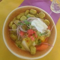 Dombré de bananes jaunes at Restaurant Les Arômes Martinique in Le Carbet