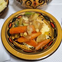 the mix in the plate at Le Véritable Couscous Berbère in Marseille