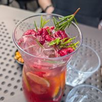 Yuzu and raspberry lemonade at KOKU Sushi in Gniezno