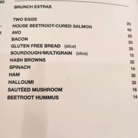 Menu Jan 24 at Brunch Club Bali in Legian