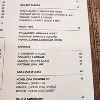 Menu Jan 24 at Brunch Club Bali in Legian