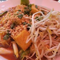 Pad thai at Papaya Thai Cuisine and Sushi Bar in Beaufort