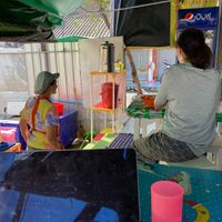 staff at Vegan and Vegetarian Restaurant in Phuket