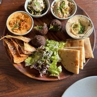 Falafel plate  at Greenr Cafe  in Panaji