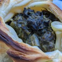 Spinach pastry at Tanto Gusto in Vielha