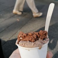 Chocolate cookie dough and burgermEISter at Das Eis in Frankfurt