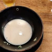 Well, it was so good that I ate it really fast. Though I can also confirm the soup (white) was vegetarian at Ramen Kotan in Osaka