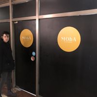 Knock on the door and enter!  at Moba Plantbased in Belgrade