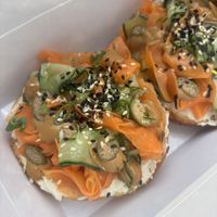 Carrot lox  at Moba Plantbased in Belgrade