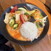 Red curry with tofu!  at Blossom in Berlin