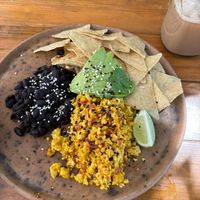 Mexican tofu breakfast at Sweet Spot in Puerto Escondido