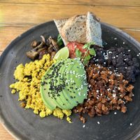 Tofu breakfast  at Sweet Spot in Puerto Escondido