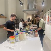   at In Bloom Vegan Cooking School in Barcelona
