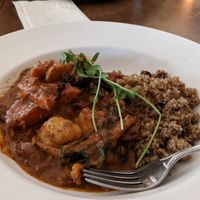 Curry with quinoa at The Wooden Monkey in Halifax