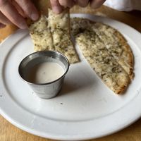 Garlic fingers. Vegan. GF. And YUMMY  at The Wooden Monkey in Halifax