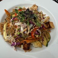 Rice bowl with tofu at The Wooden Monkey in Halifax