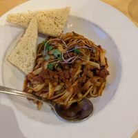 Lentil Bolognese at The Wooden Monkey in Halifax