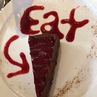 Vegan chocolat tofu pie at The Wooden Monkey in Halifax