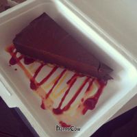 Vegan chocolate tofu pie at The Wooden Monkey in Halifax