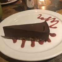 Chocolate tofu pie- ask for no whipped cream to make vegan😄 at The Wooden Monkey in Halifax