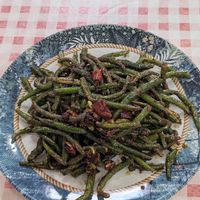 Sichuan green beans at Rujia - 如家餐厅 in Fes