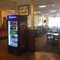 Inside seating at The Soup Kitchen in Lexington