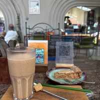 Vegan snickers milkshake and applepie  at G-Shot Coffee Roastery & Cafe in Bardez