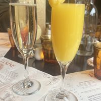 Prosecco and orange mimosa   at Janine Café in Verdun