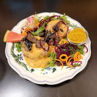 Beetroot-Knödel at Symbiose in Leipzig