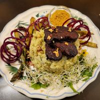 Bärlauchrisotto at Symbiose in Leipzig