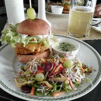 Burger at Symbiose in Leipzig