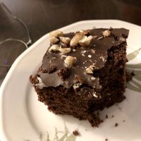 brownie (german style: chocolate cake) at Symbiose in Leipzig