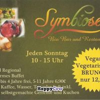Brunch flyer (front) at Symbiose in Leipzig