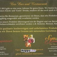 Brunch flyer (back) at Symbiose in Leipzig